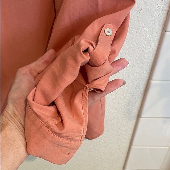 Chico's Women’s Terracotta Button Down Shirt - Picture 3 of 8